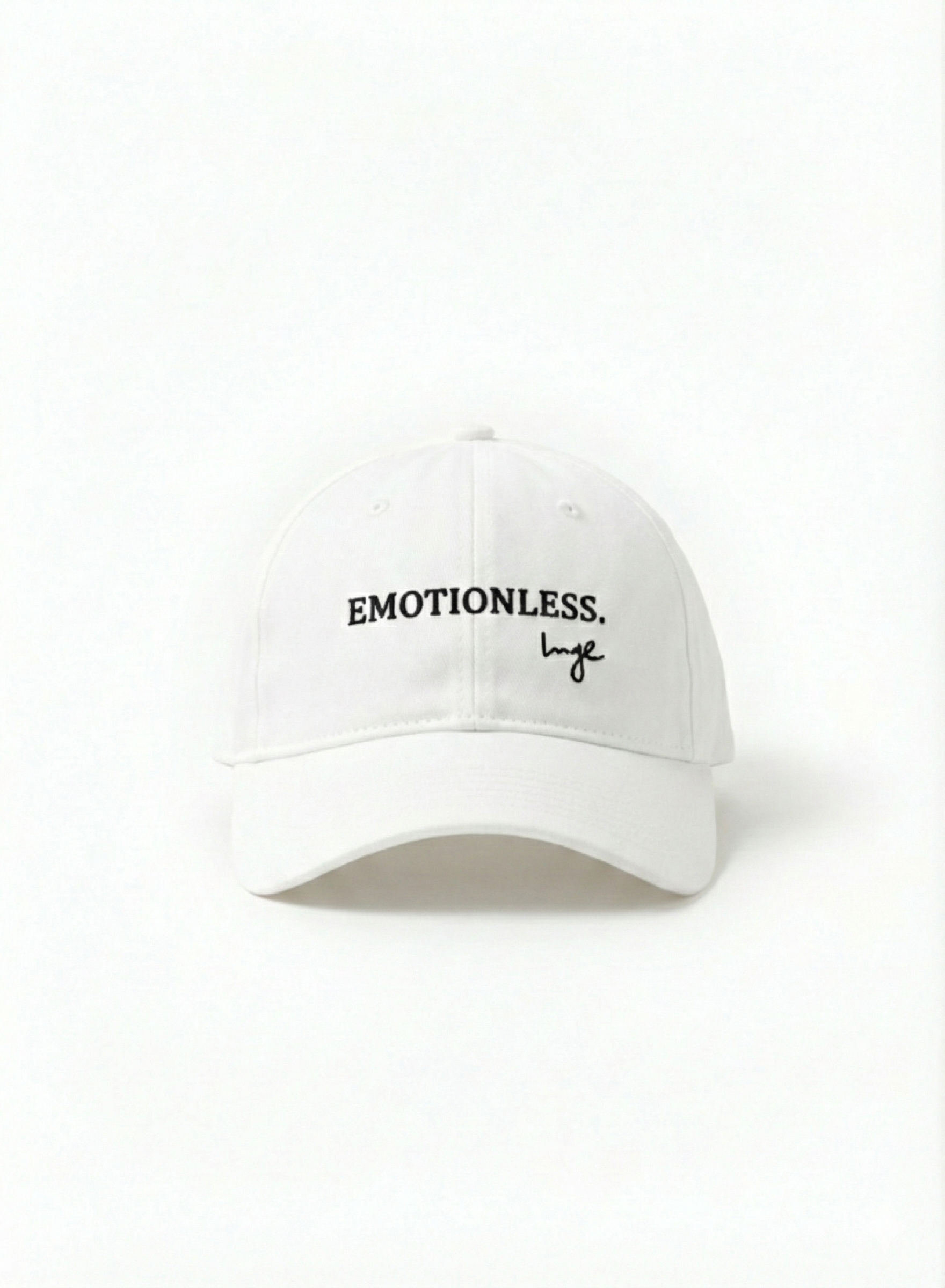 EMOTIONLESS BASEBALL CAP - WHITE