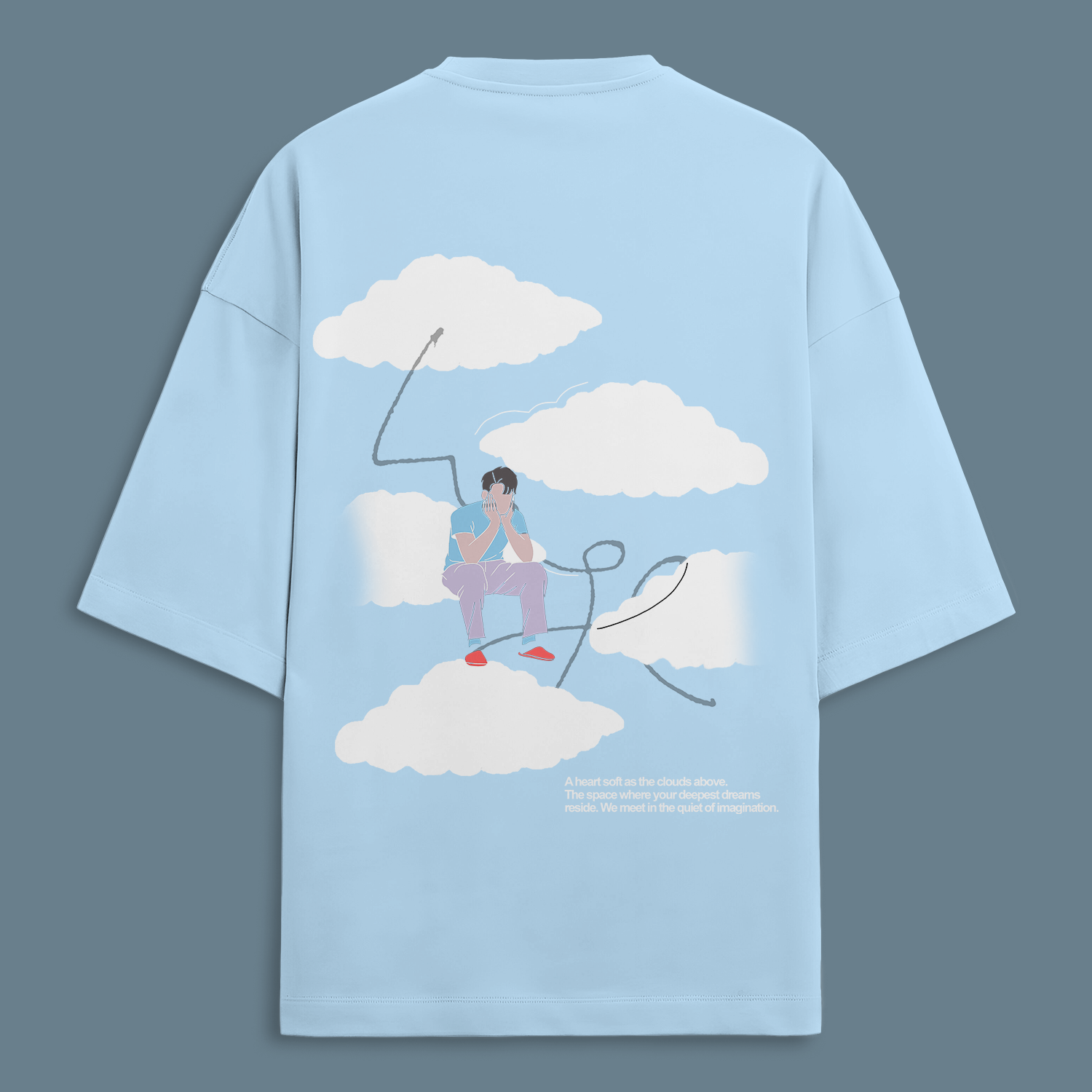ON CLOUD 3 TEE - LIGHT BLUE