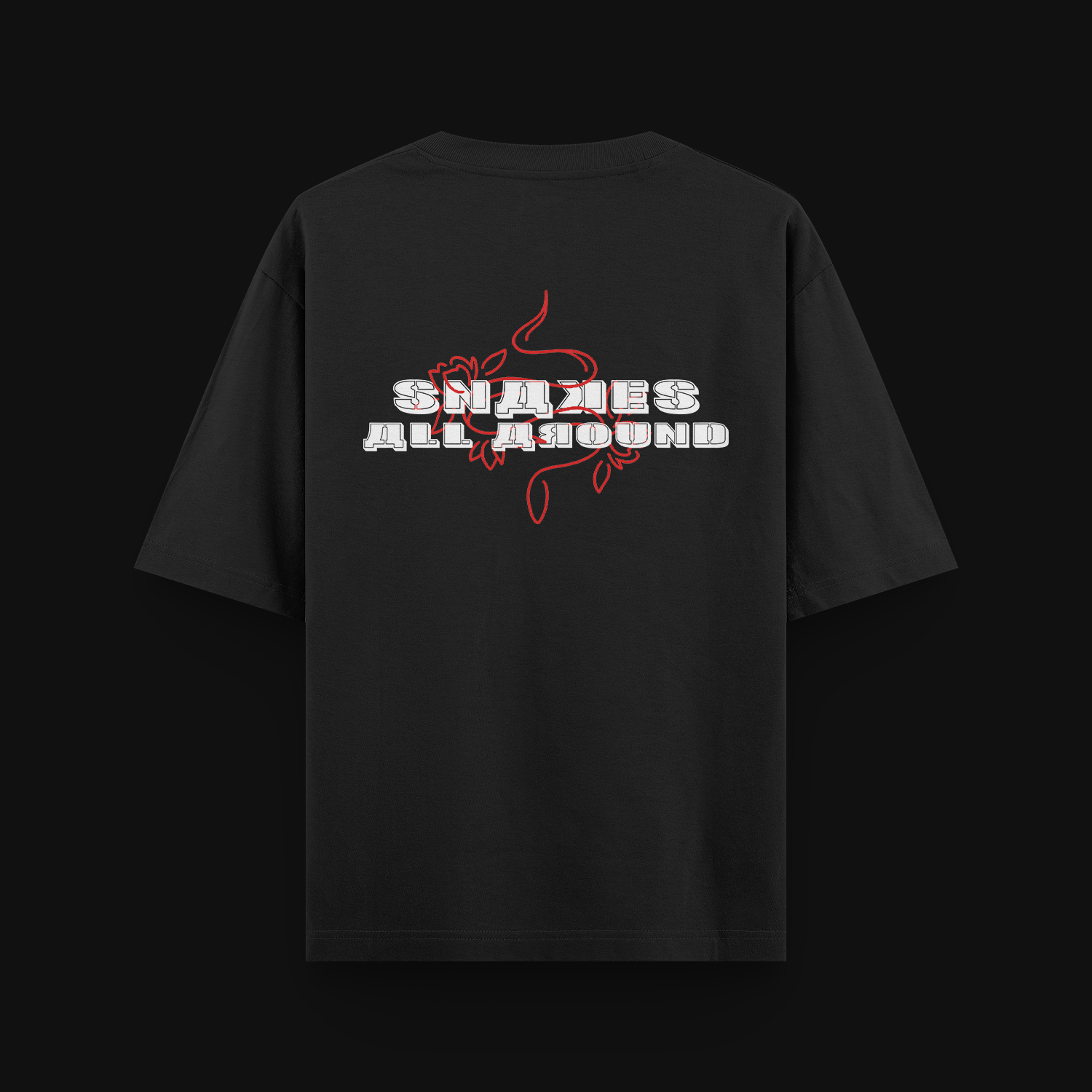 SNAKES ALL AROUND - BLACK