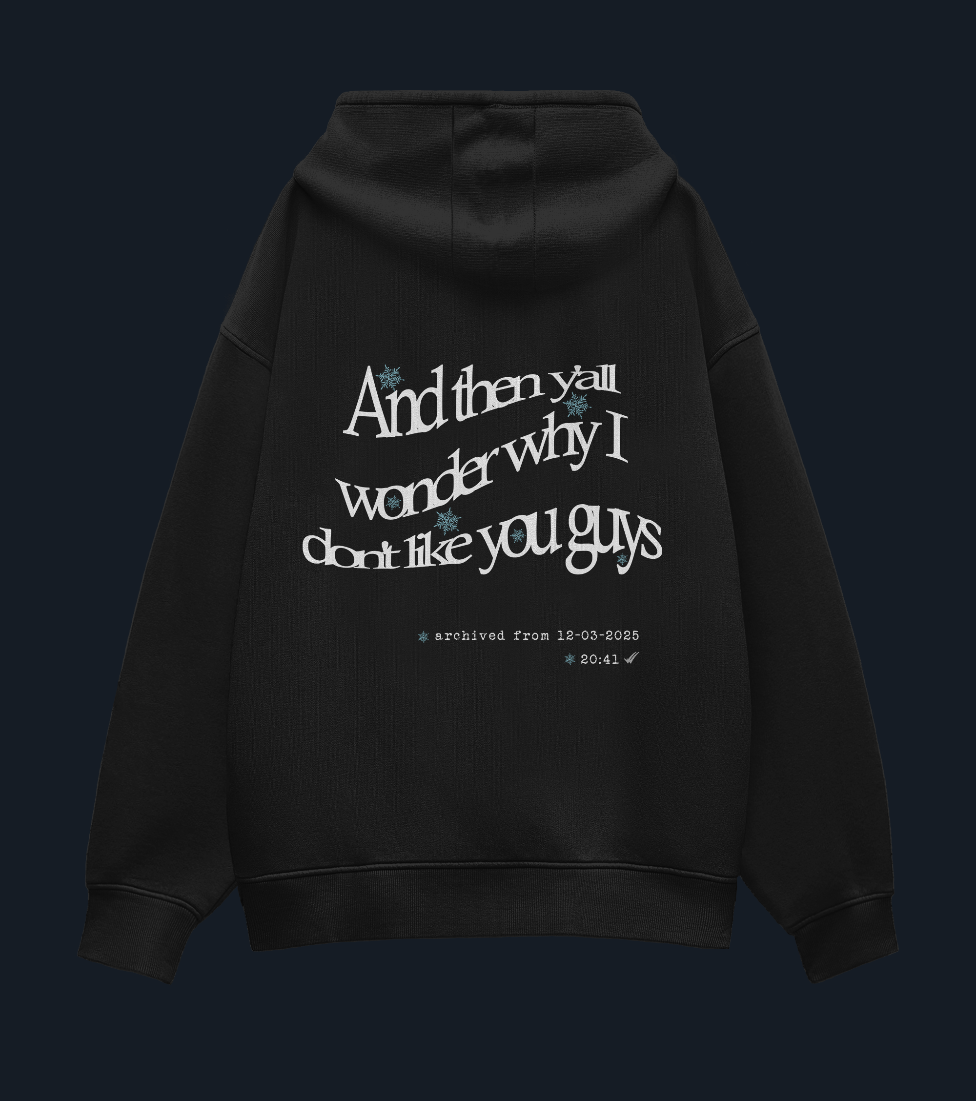FROM THE ARCHIVES HOODIE - BLACK