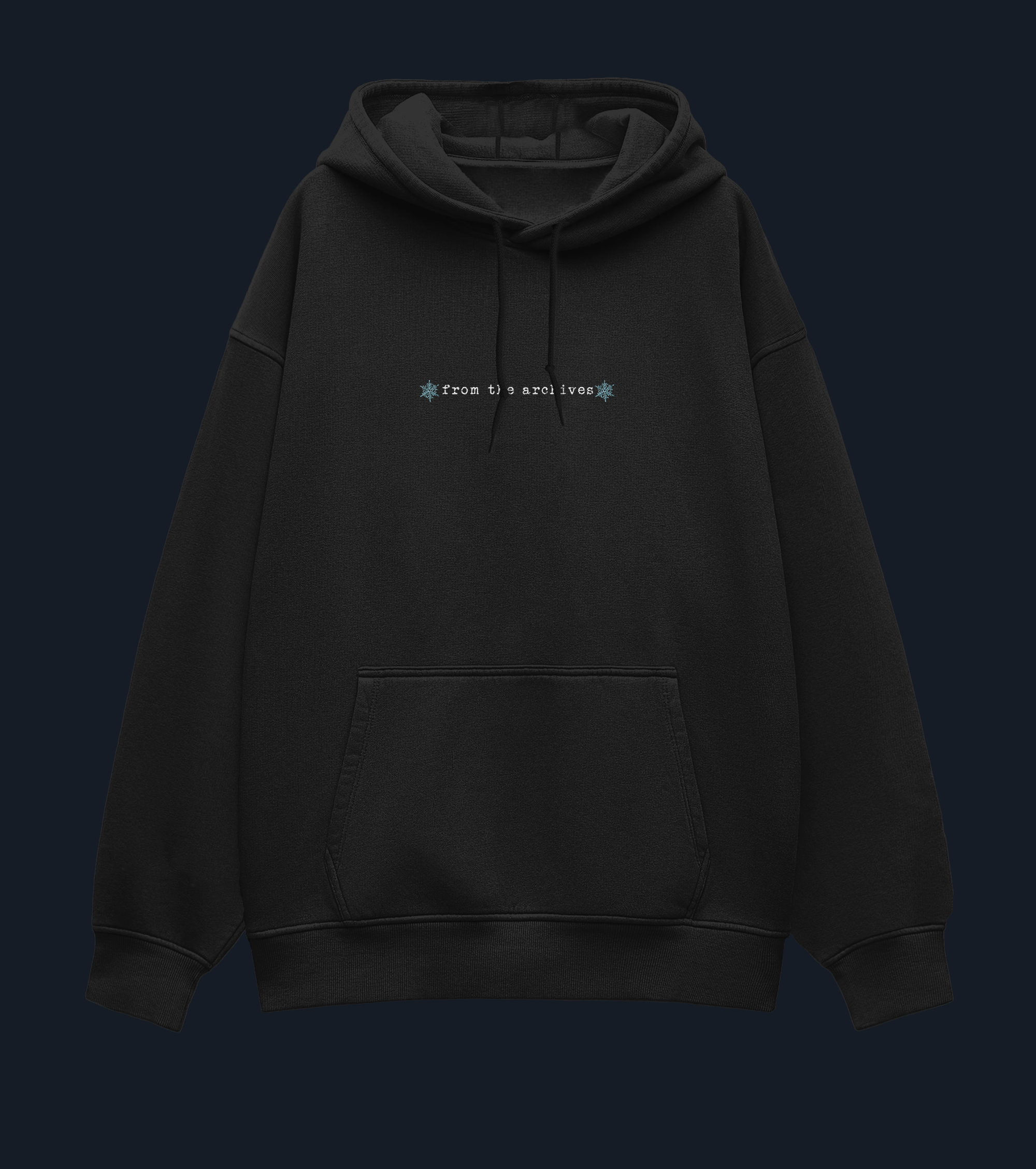 FROM THE ARCHIVES HOODIE - BLACK