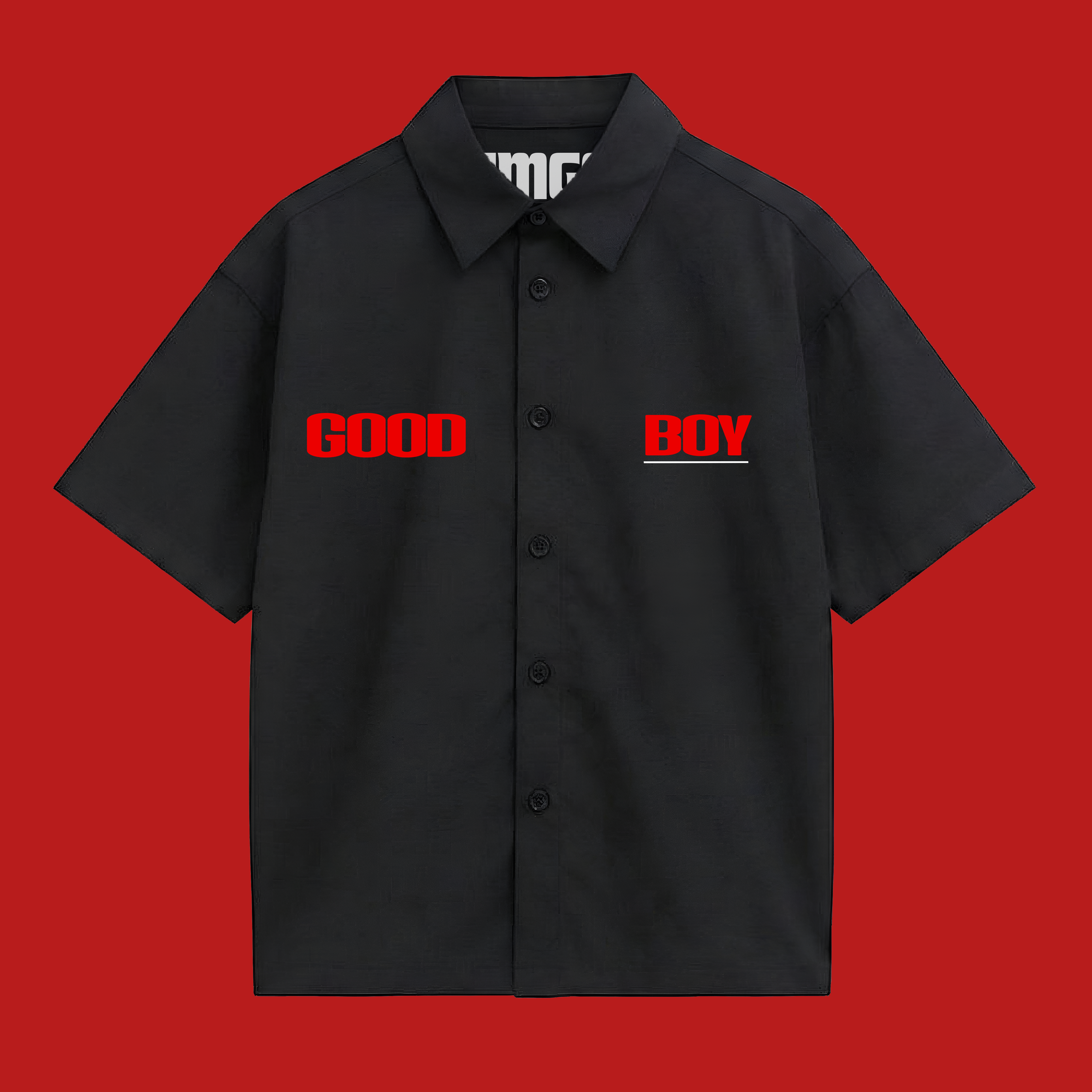 GOOD BOY OVERSIZED SHIRT - BLACK
