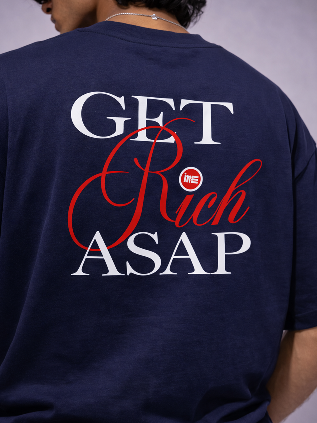 GET RICH TEE - NAVY