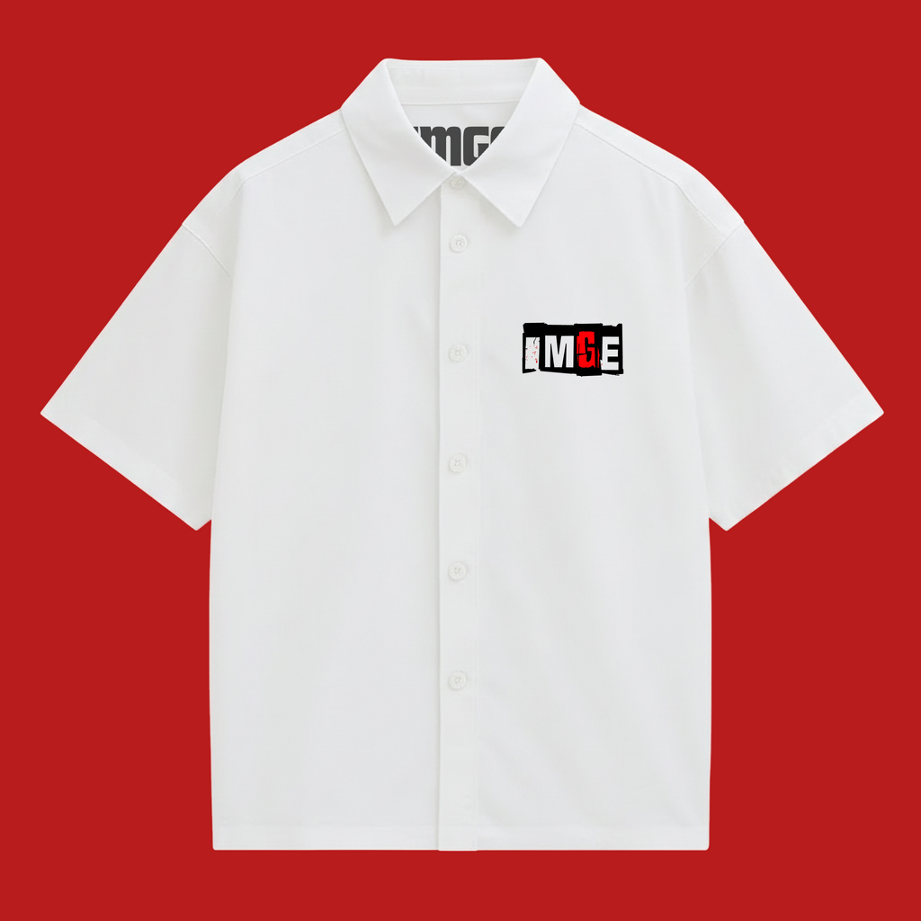 FAKE OVERSIZED SHIRT - WHITE