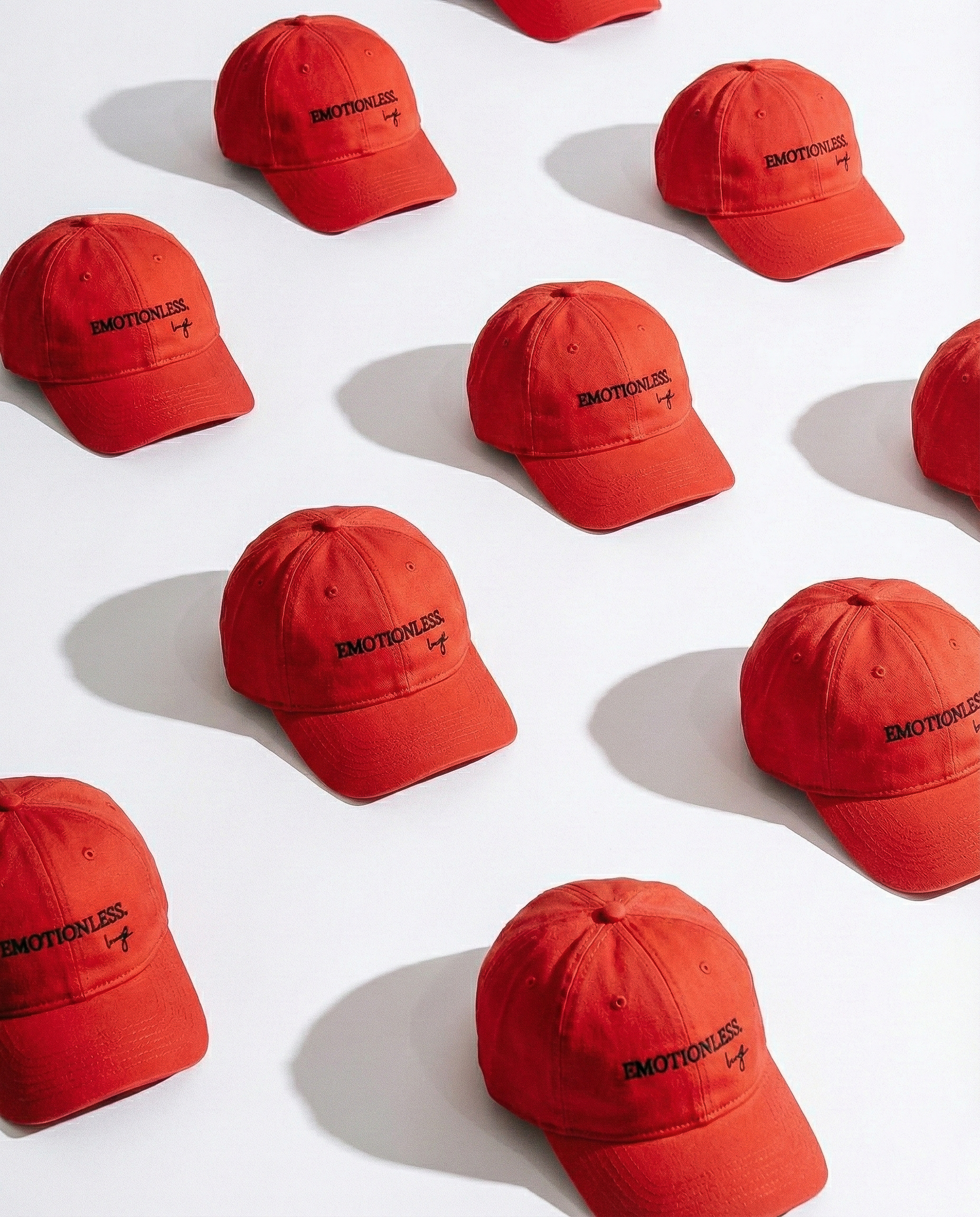 EMOTIONLESS BASEBALL CAP - RED
