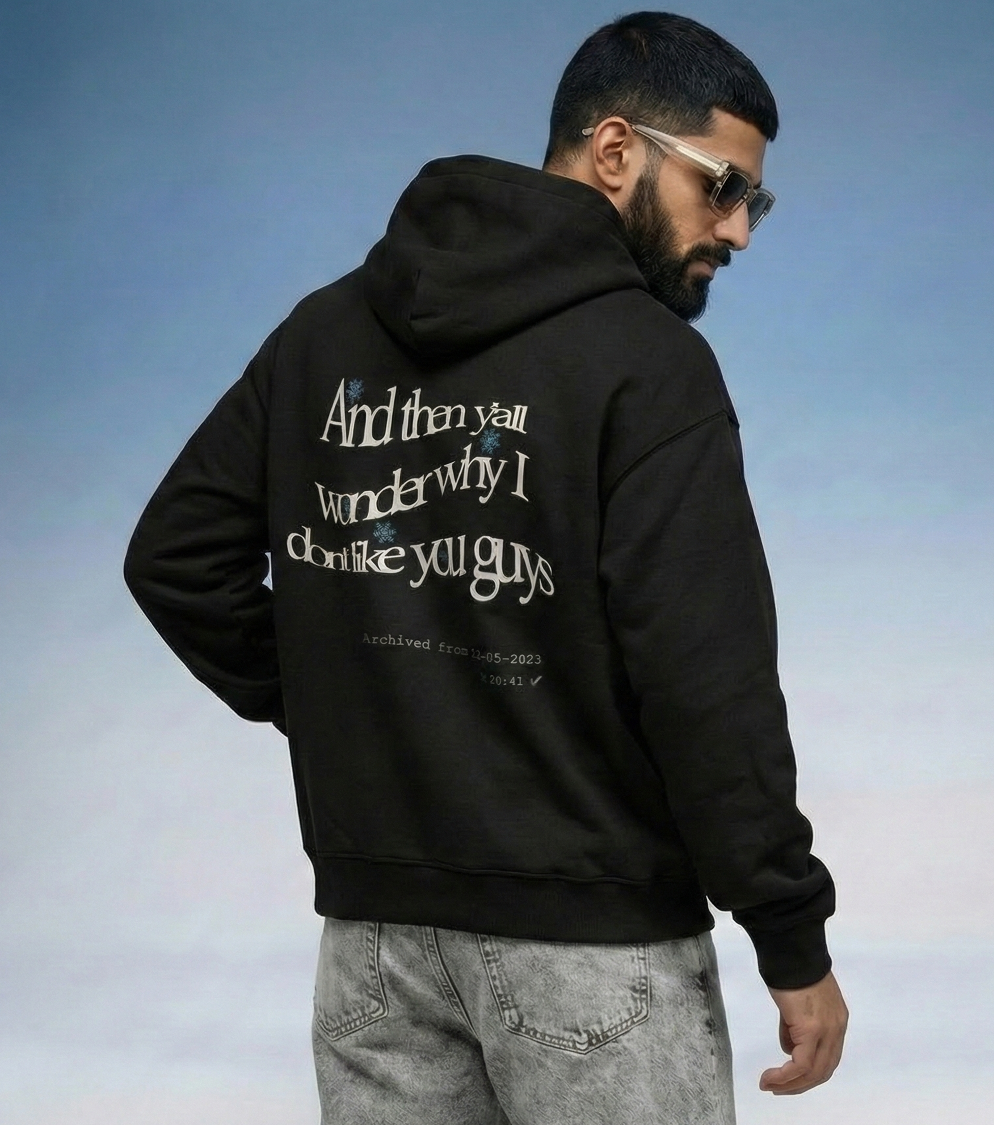 FROM THE ARCHIVES HOODIE - BLACK